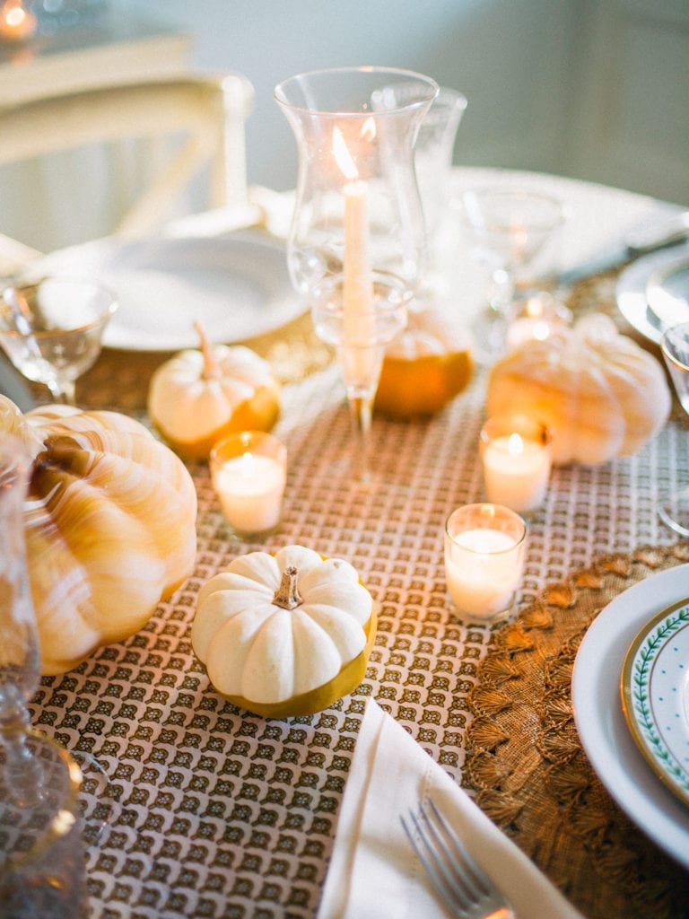 Elegant Halloween Table, Gold & Cream! - Lucy Cuneo