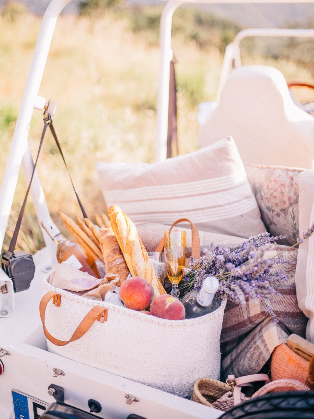 The Most Romantic Things - French Picnic - Wine, Cheese & Fruits